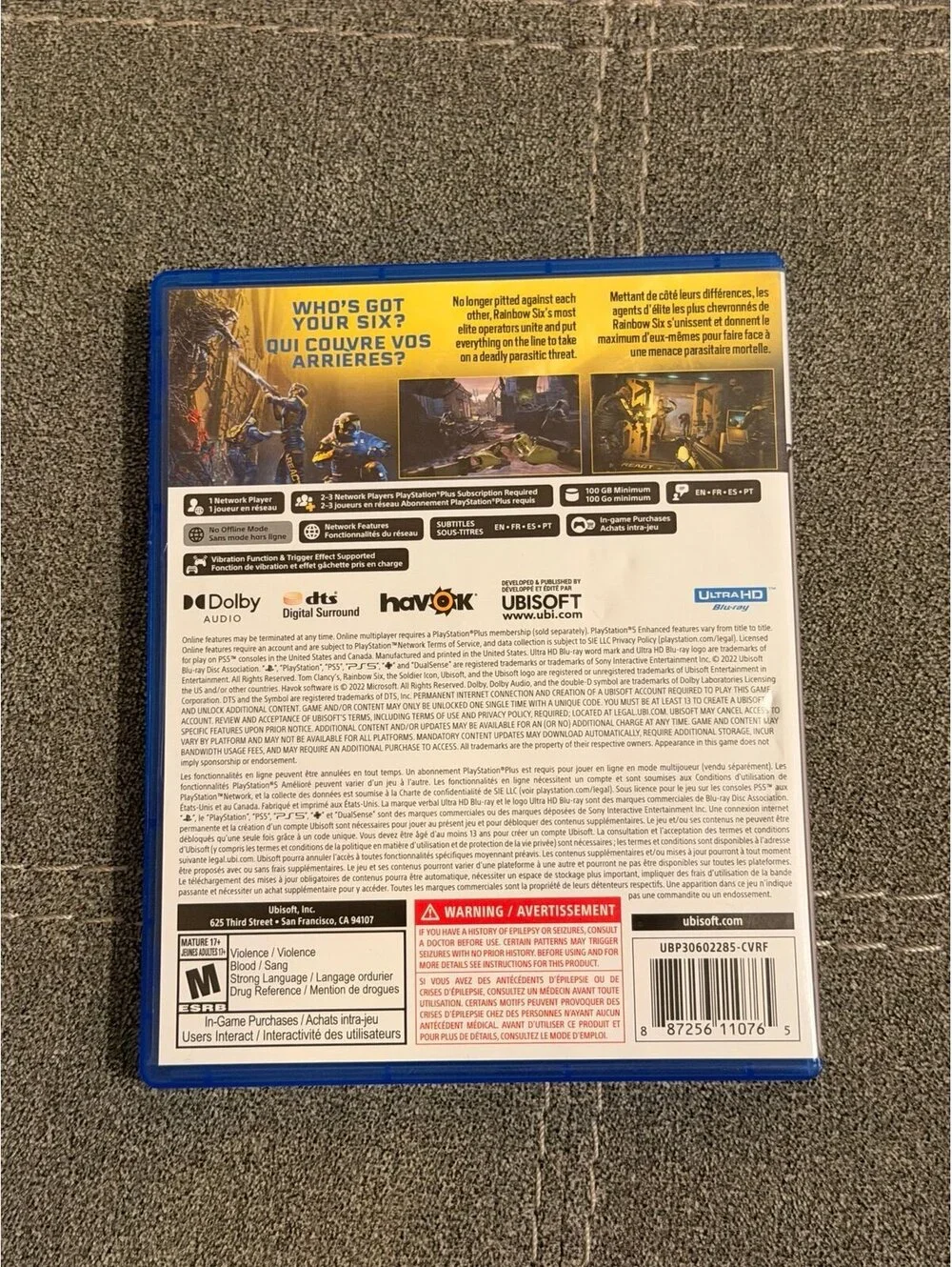Rainbow Six: Extraction for PlayStation 5